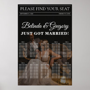 Poster Magazine Editorial Photos Mariage Seating Chart