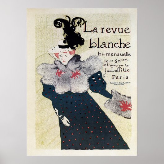 Poster Magazine littéraire vintage et La Revue Blanc (Devant)