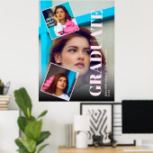 Poster Magazine moderne 3 Photos Diplôme (Bureau à domicile)