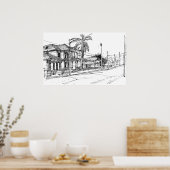 Poster Magazine Street, Nouvelle-Orléans (Cuisine)