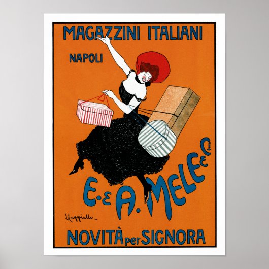 Poster Magazzini Italiani ~ E. A. Mele co. (Devant)
