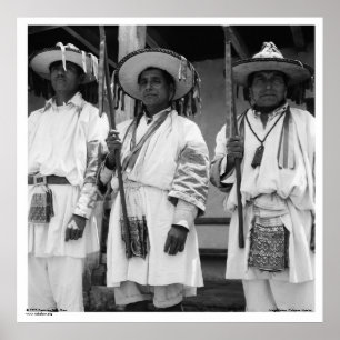 Poster Magdalenas, Chiapas, Mexique