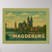 Poster Magdeburg Germany City Art (Devant)