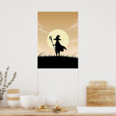 Poster Mage Anime Minimaliste (Cuisine)