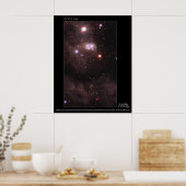 Poster Magellanic Cloud DEM L 106 Hubble Telescope (Cuisine)