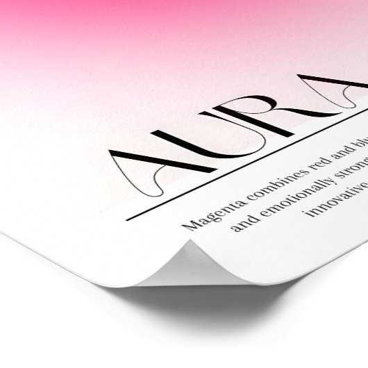 Poster Magenta Aura (Coin)