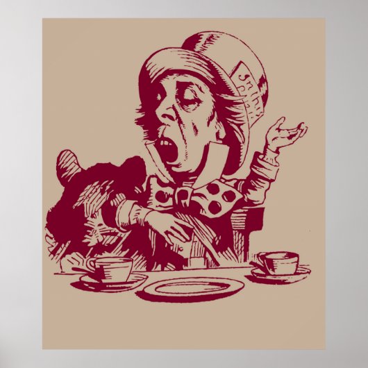 Poster Magenta Mad Hatter (Devant)