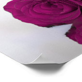Poster Magenta Rose Chic Unplugged Mariage cérémonie (Coin)