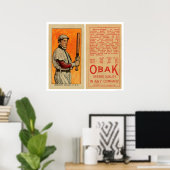 Poster Maggert Oakland Baseball 1911 (Bureau à domicile)