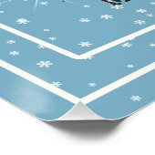 Poster Magic and Wonder Christmas Snowman Blue ID440 (Coin)