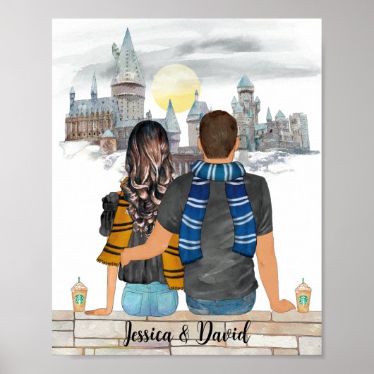 Poster Magic Castle Wizard Portrait, Assistants Imprimer (Devant)