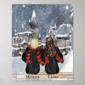 Poster Magic Castle Wizard Portrait, Assistants Imprimer (Devant)