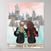 Poster Magic Castle Wizard Portrait, Assistants Imprimer (Devant)