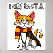 Poster Magic Cat With Gles , Funny Pawter Funny (Devant)