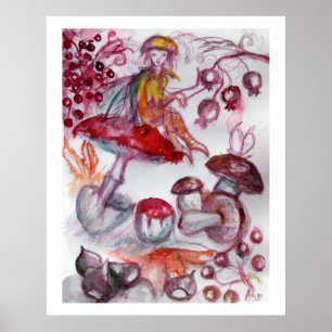 Poster MAGIC FOLLET OF MUSHROOMS Fantasy