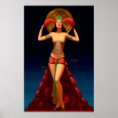 Poster Magic Lady Pulp Pin Up (Devant)