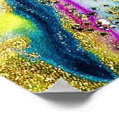 Poster Magic Marbling : Metallic Paint Design. (Coin)