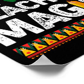 Poster Magic Melanin Pride de l'enseignant Histoire noire (Coin)