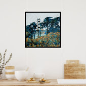 Poster Magic Sunset Bridge Blue_orange (Cuisine)