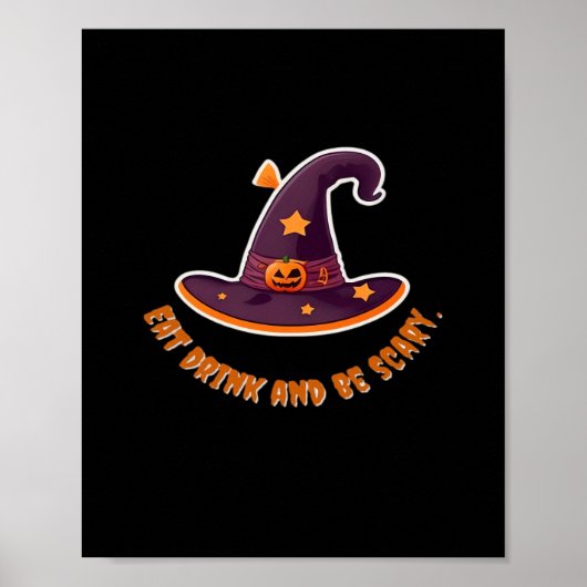 Poster Magic Witch Hat For The Boos Party Essential (Devant)