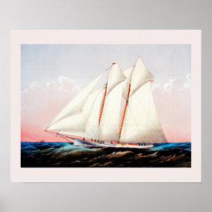 Poster Magic, yacht de goélette