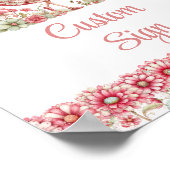 Poster Magical Fairy Girl Blush Floral Birthday Custom   (Coin)