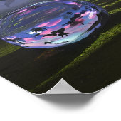 Poster Magical Garden of Giant Luminous Flowers (Coin)