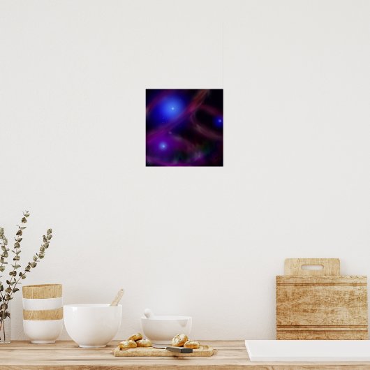 Poster Magical Space Stars Peinture numérique (Cuisine)