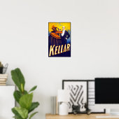 Poster Magicien Kellar, 1899. Publicité vintage (Bureau à domicile)