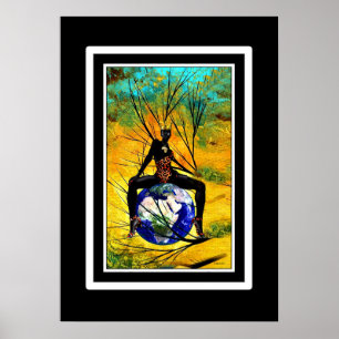 Poster Magie de la fille noire