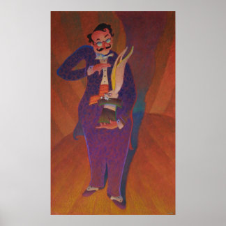 Poster Magie de lapin