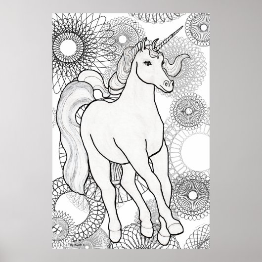 Poster Magie de licorne (Devant)