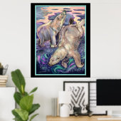Poster Magie de l'ours polaire (Bureau à domicile)