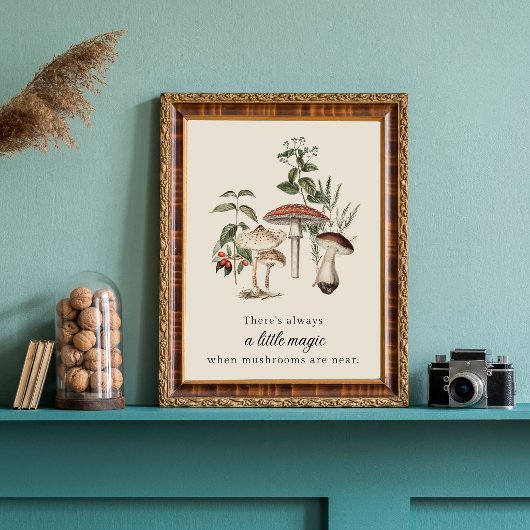 Poster Magie des champignons