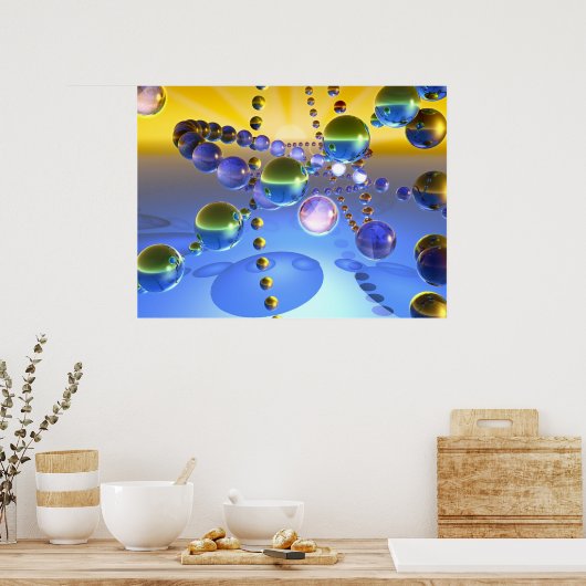 Poster Magie du marbre (Cuisine)