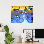 Poster Magie du marbre (Bureau à domicile)