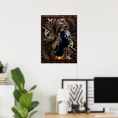 Poster Magie noire dorée (Bureau à domicile)