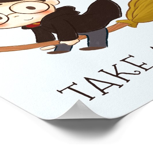 Poster Magique HARRY POTTER™ et Hogwarts (Coin)