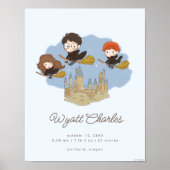 Poster Magique Harry Potter & Hogwarts statistiques de na (Devant)