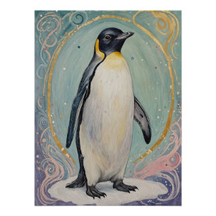 Poster Magique Pastel Penguin