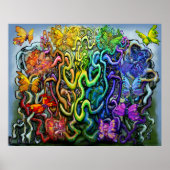 Poster magique Rainbow Pixies (Devant)