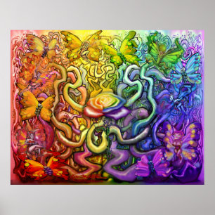 Poster magique Rainbow Pixies