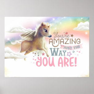 Poster Magique Unicorn mignonne Sweet Kid Toddler Baby Ro