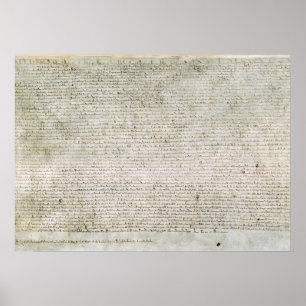 Poster Magna Carta Handvest van de vrijheden 1215