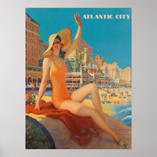 Poster Magnificent Hotels of Atlantic City (Devant)