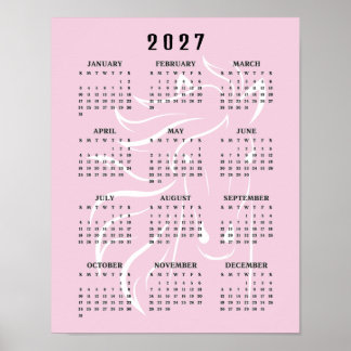 Poster Magnifique calendrier mural de chevaux 2027