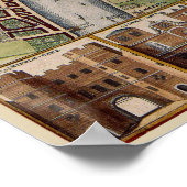 Poster Magnifique carte du 17ème siècle de Londres Anglet (Coin)