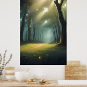 Poster magnifique chemin forestier (Cuisine)