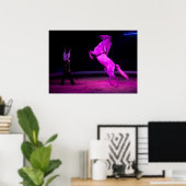 Poster Magnifique Cheval de Cirque Blanc (Bureau à domicile)