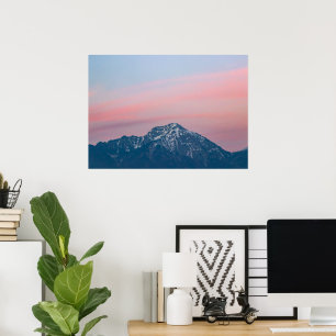 Poster Magnifique ciel de coucher de soleil au-dessus du